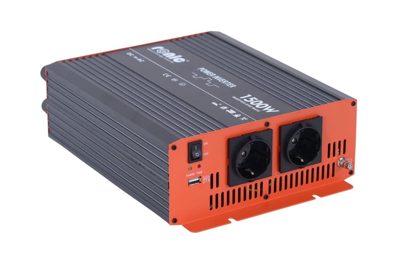 Invertor DC - AC cu Sinus Modificat, 12V - 230V, model RONIC KS1500M, 1500W/3000W - CampShop.ro