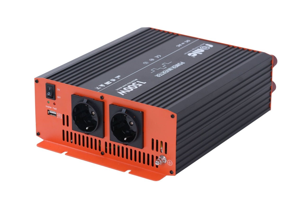 Invertor DC - AC cu Sinus Modificat, 12V - 230V, model RONIC KS1500M, 1500W/3000W - CampShop.ro