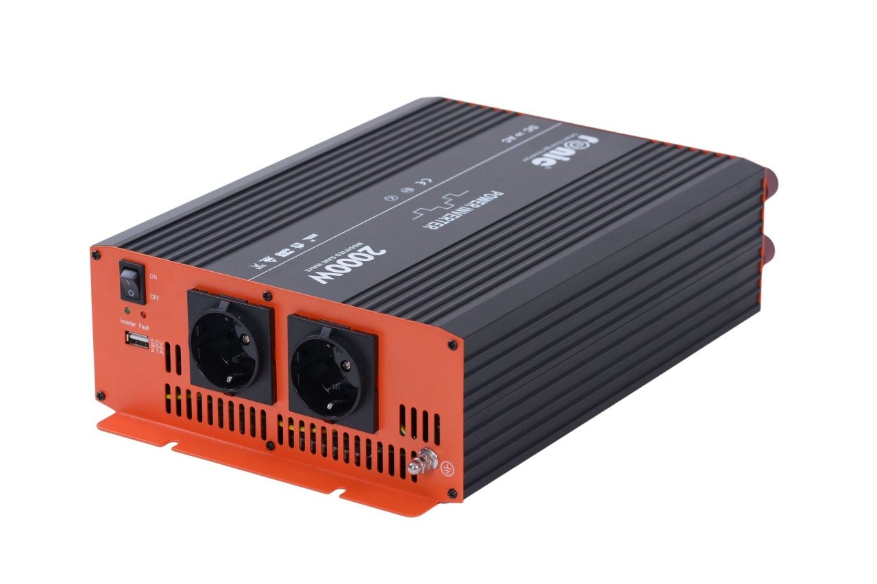 Invertor DC - AC cu Sinus Modificat, 12V - 230V, model RONIC KS2000M, 2000W/4000W - CampShop.ro