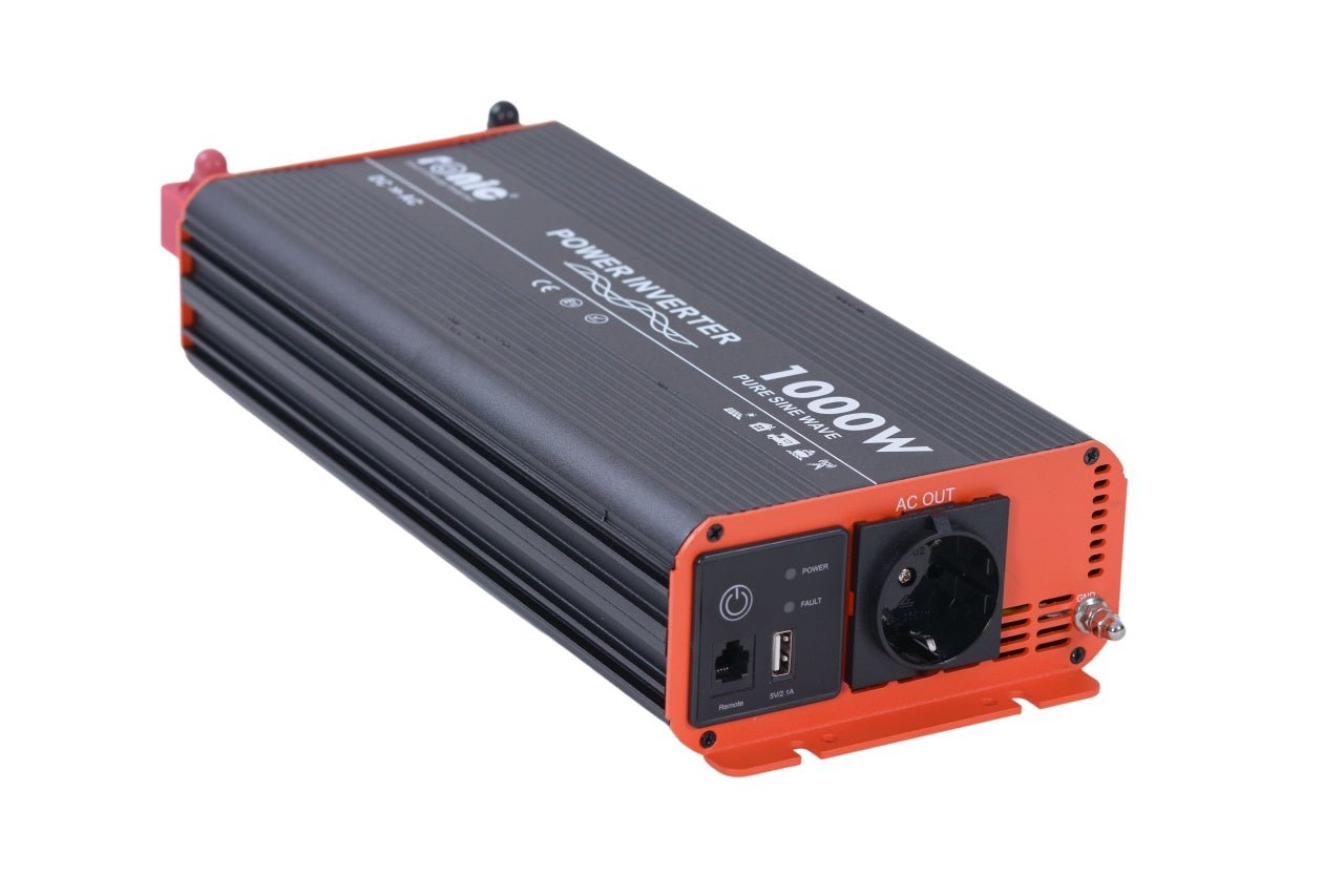 Invertor DC - AC cu Sinus PUR, 12V - 230V, model RONIC RS1000P, 1000W/2000W - CampShop.ro