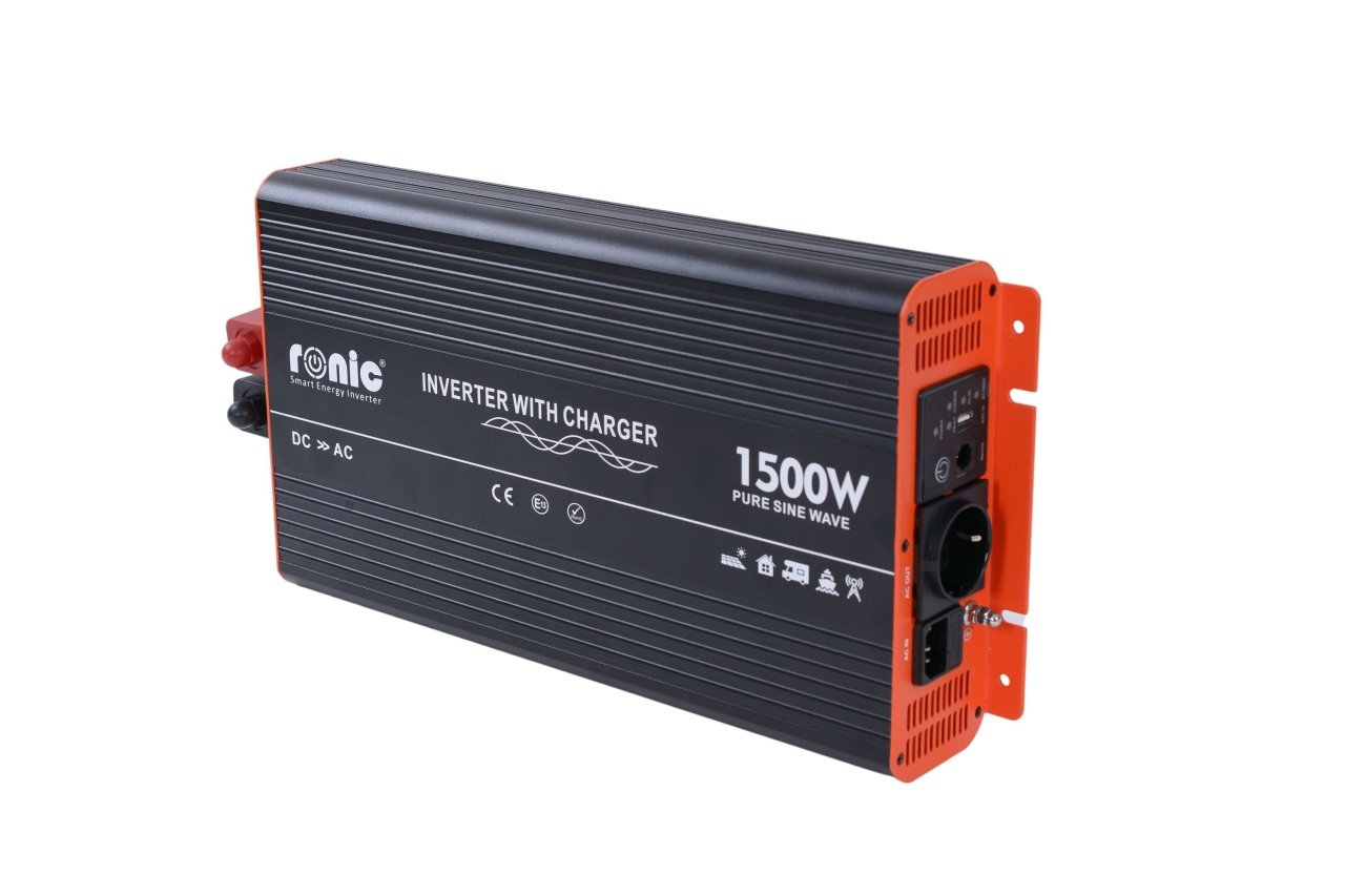 Invertor DC - AC cu Sinus PUR, 12V - 230V, model RONIC RSC1500P, 1500W/3000W - CampShop.ro