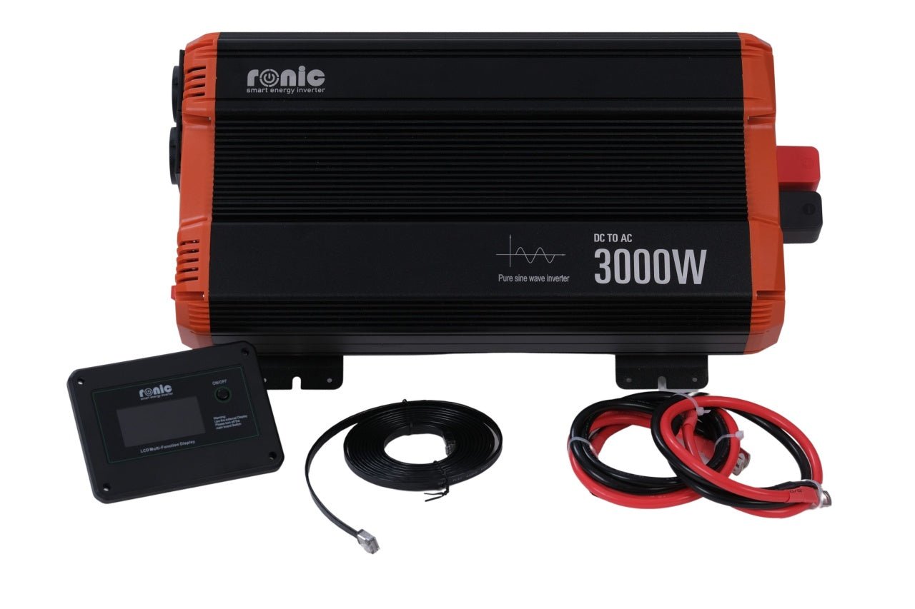 Invertor DC - AC cu Sinus PUR, 24V - 230V, model RONIC KSC - 3000W - 24V, 3000W/6000W - CampShop.ro
