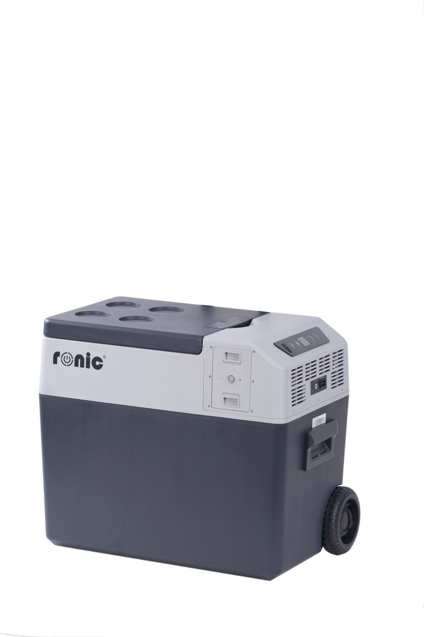Lada Frigorifica Portabila cu Compresor, RONIC FCR - 40A, 40 litri, functie Bluetooth + Baterie - CampShop.ro