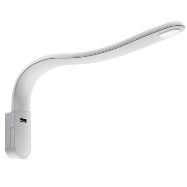 Lampă de citit cu LED, albă, FAWO - CampShop.ro