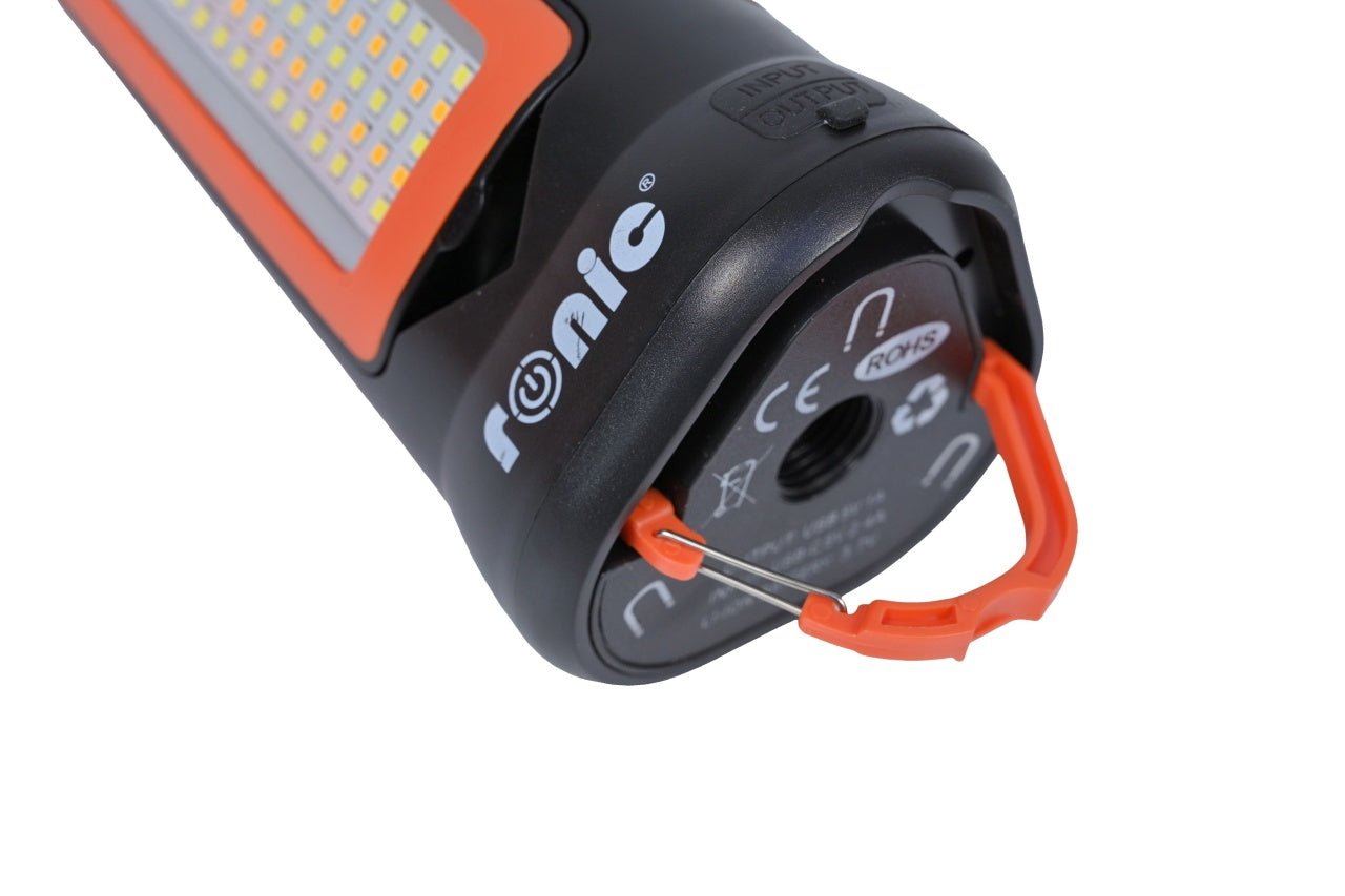 Lanterna/Proiector solar LED, stand tripod aluminiu extensibil 2.1 metri, RONIC CY300 - CampShop.ro