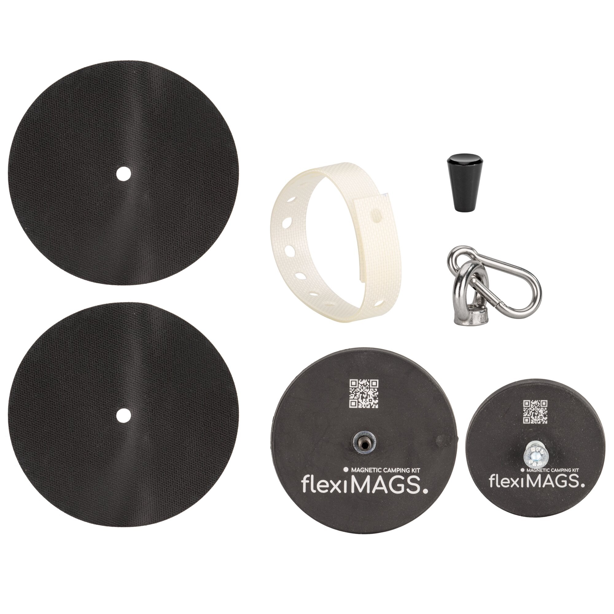 Magnet rotund flexiMAGS flexiMAG - 22, set de 4 alb - CampShop.ro