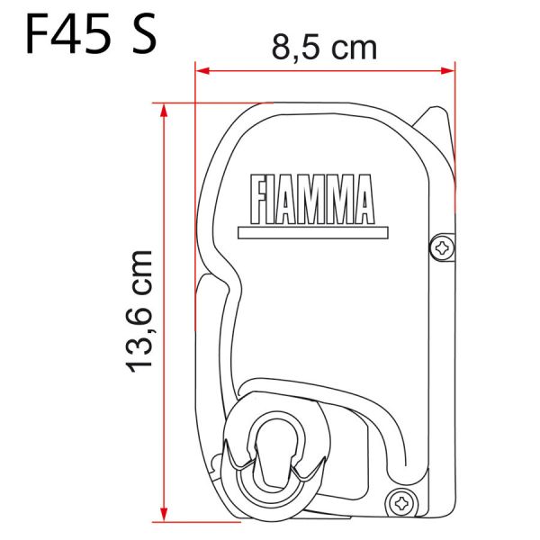 Marchiza Fiammastore F45S, carcasa gri titan, prelata gri sau albastra, FIAMMA - CampShop.ro