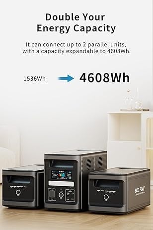 Modul Baterie Suplimentara ECOPLAY, 1536 Wh, LiFePO4, model EP1800E - CampShop.ro