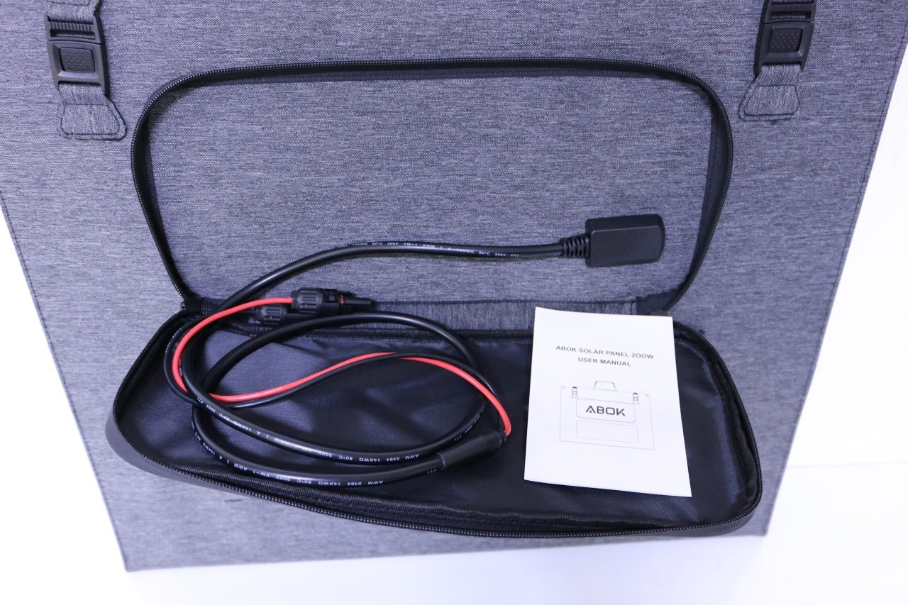 Panou solar portabil ABOK CFR200, 200W, Pliabil in 4 bucati, IP68 - CampShop.ro