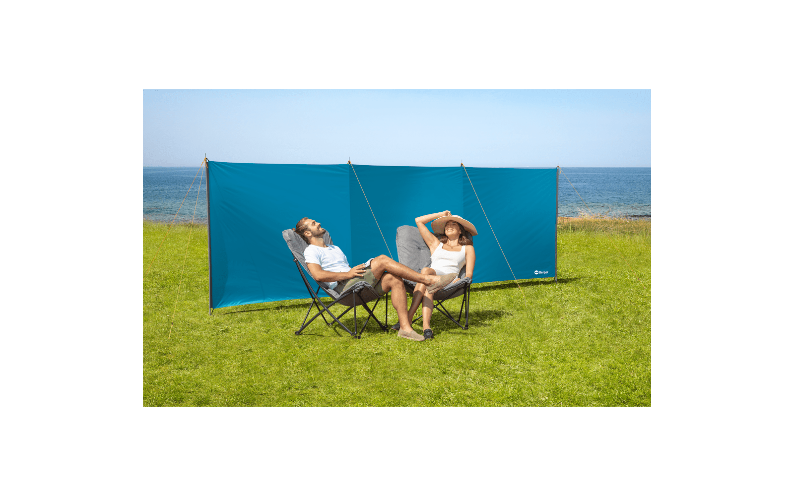 Paravânt Berger, lungime 500 cm, albastru - CampShop.ro