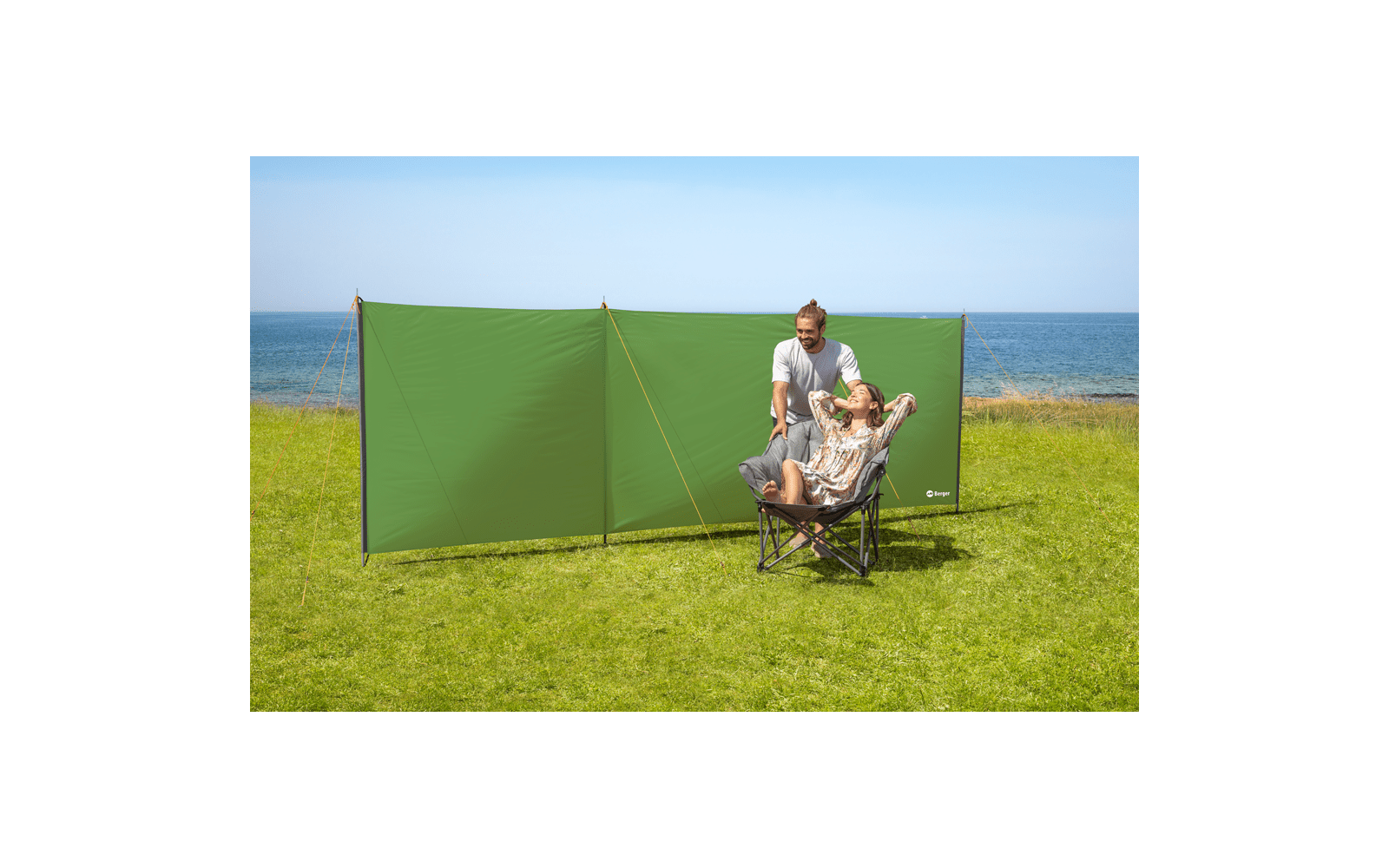 Paravânt Berger, lungime 500 cm, verde - CampShop.ro