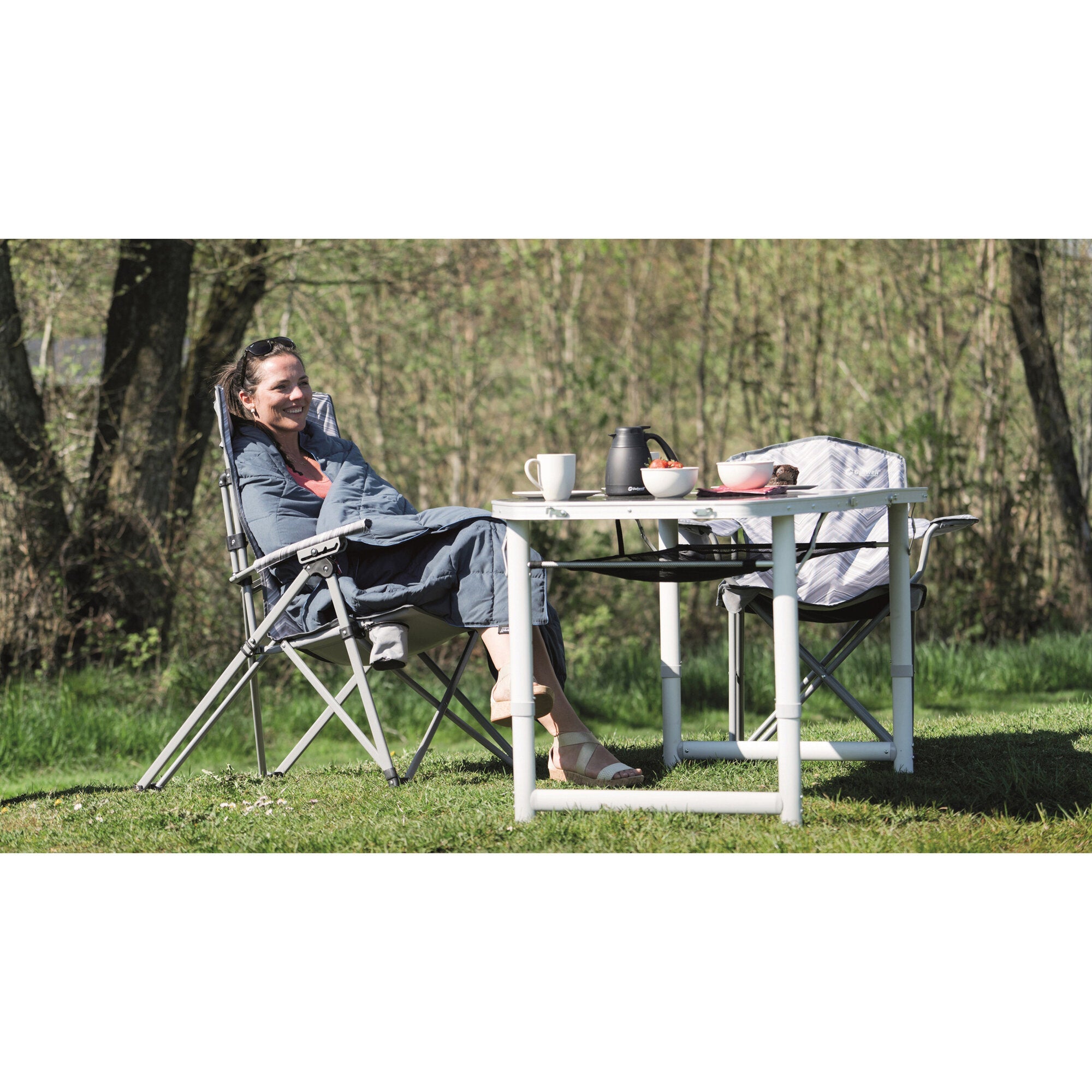 Pătură pentru camping Outwell Constellation 200 x 120 cm, albastră - CampShop.ro