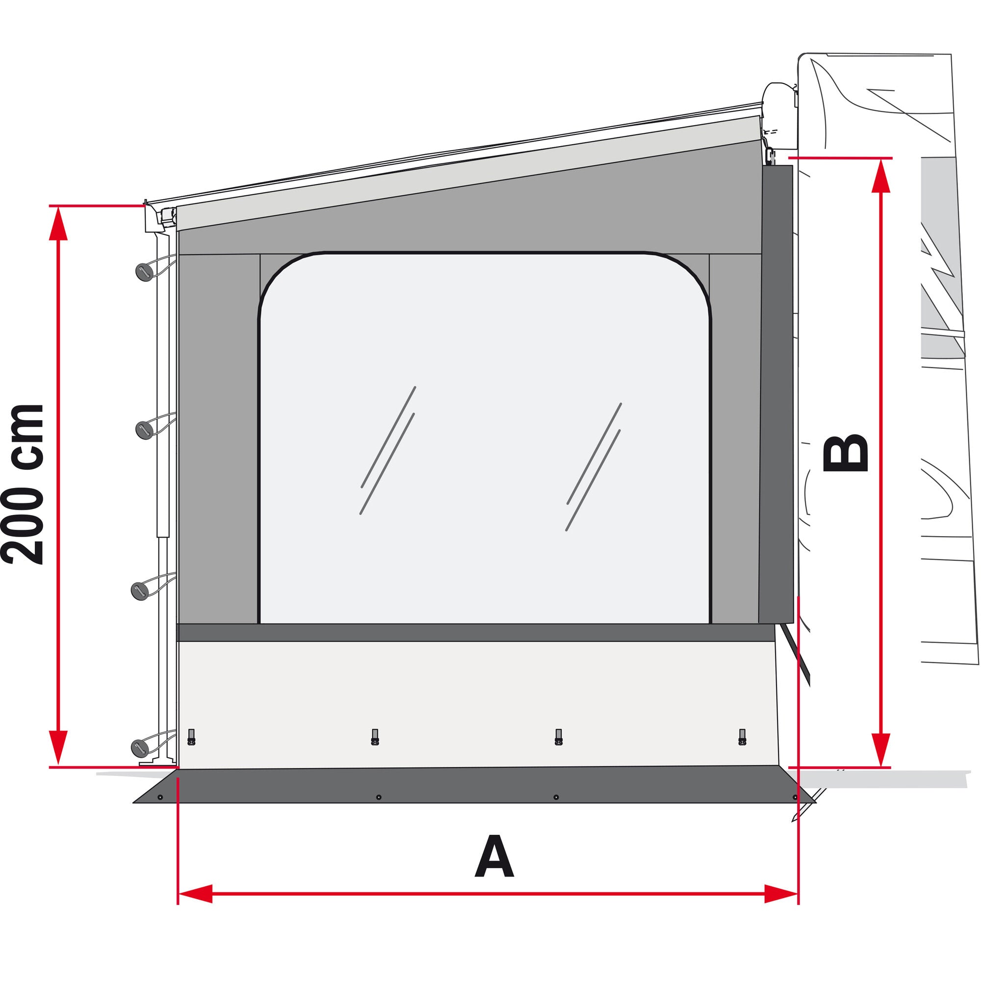 Perete, panou, lateral FIAMMA Side W Pro F65, F80, Ducato - CampShop.ro