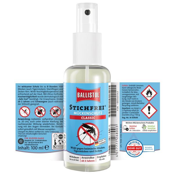 Repelent, spray impotriva tantarilor si capuselor, BALLISTOL, 100ml - CampShop.ro