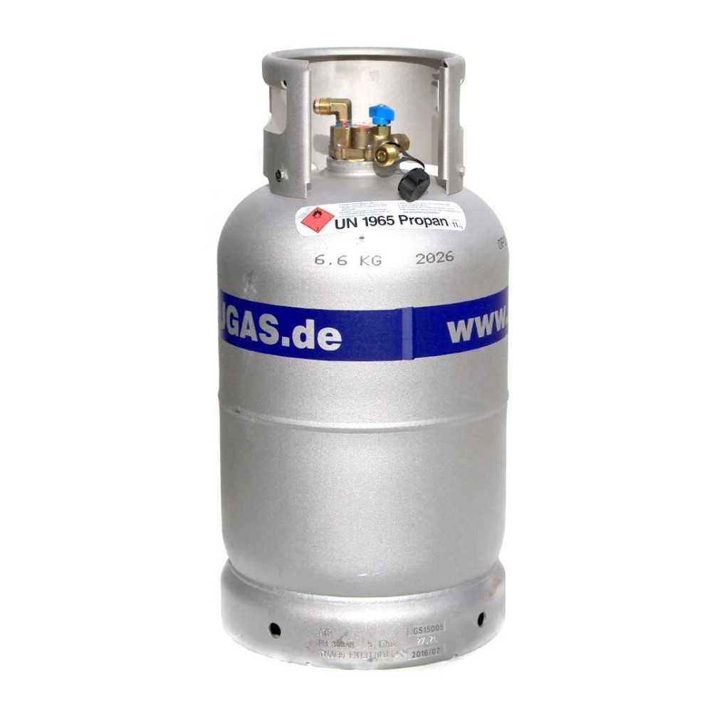 Rezervor GPL din aluminu, reincarcabil, Alugas Travel Mate – 11 Kg ( 27 litri ), cu multivalva si indicator umplere - CampShop.ro