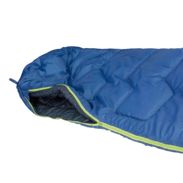 Sac de dormit, albastru tip "mumie" High Peak Action 250, pana la 5 grade C, 225 x 80 cm - CampShop.ro