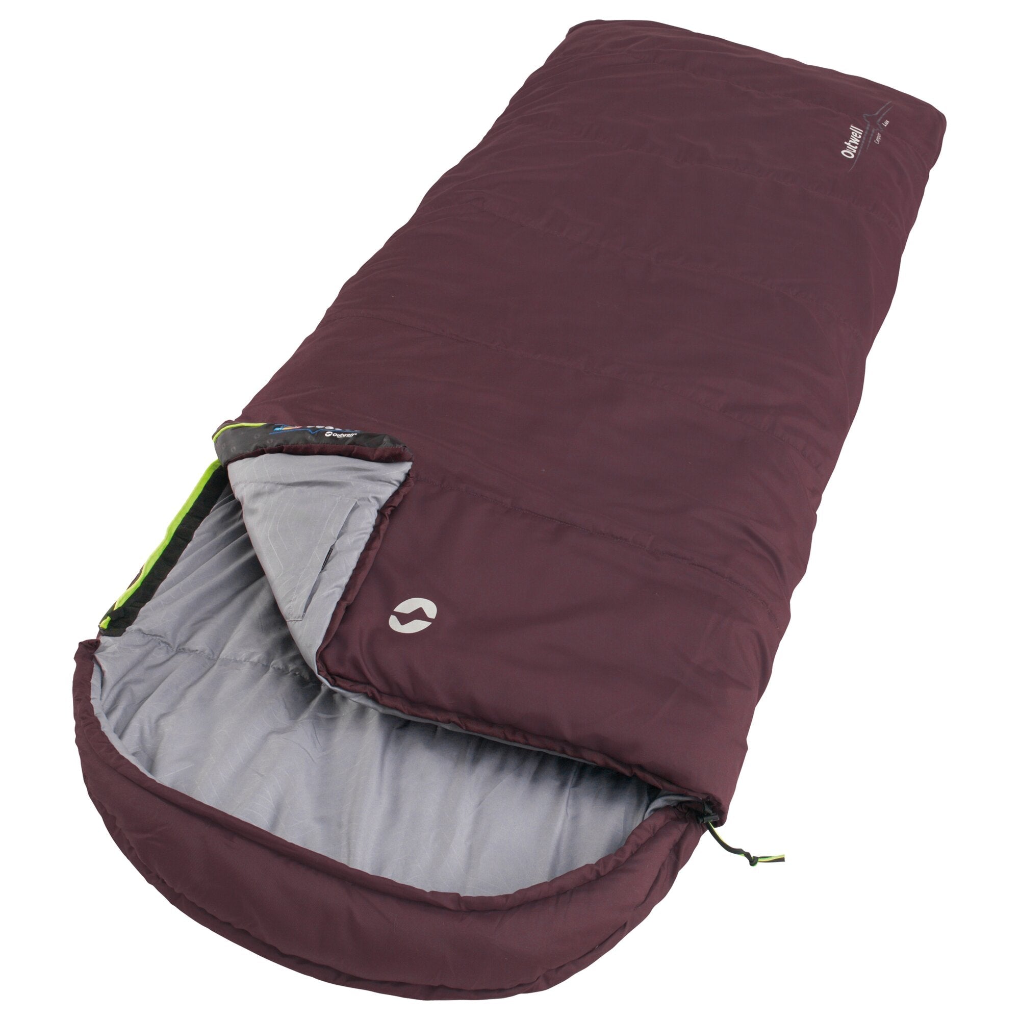 Sac de dormit OUTWELL Aubergine, pana la - 1 grad C, 225 x 85 cm - CampShop.ro