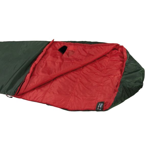 Sac de dormit tip "mumie", verde, de vara, High Peak Lite Pak 800, 210 x 75 cm - CampShop.ro