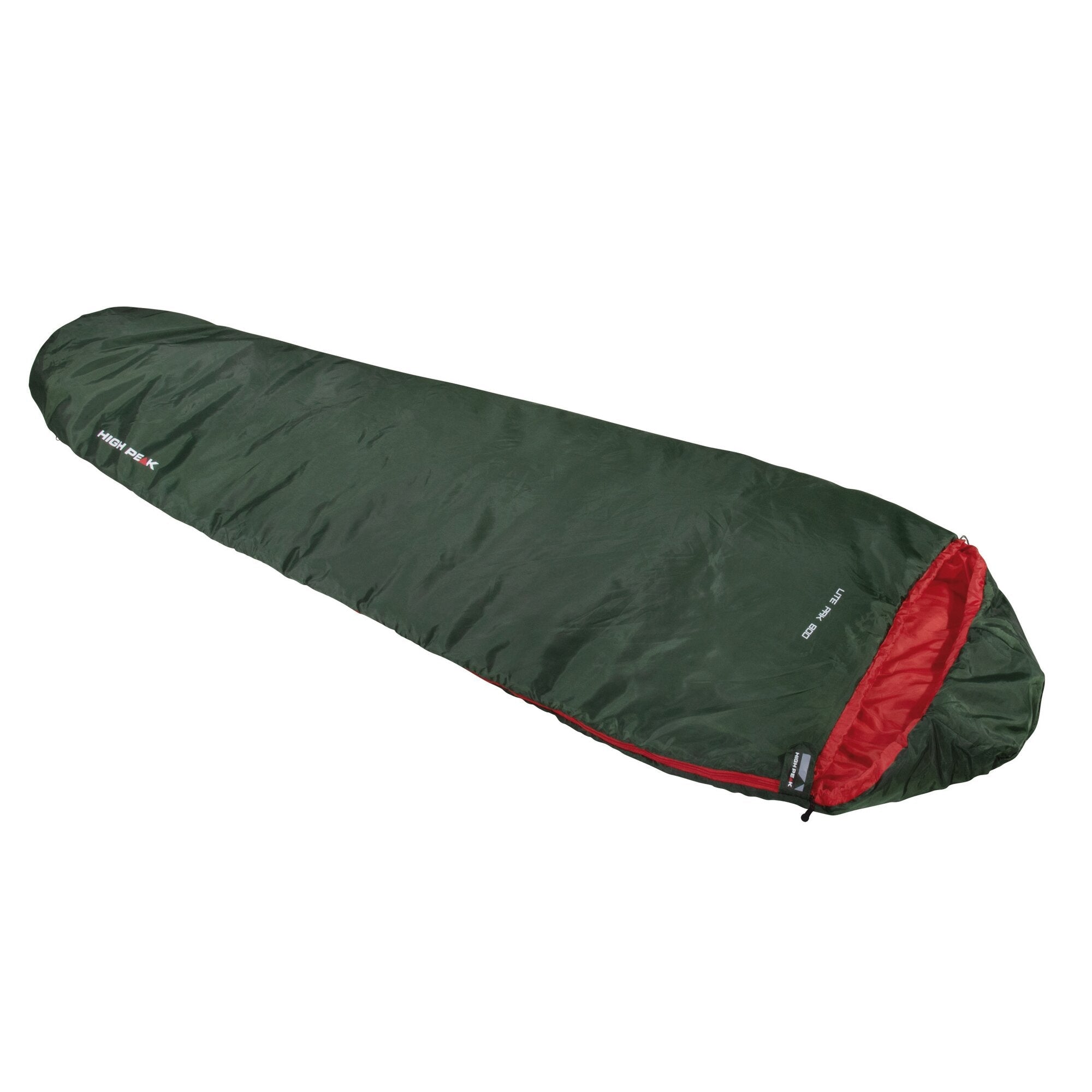 Sac de dormit tip "mumie", verde, de vara, High Peak Lite Pak 800, 210 x 75 cm - CampShop.ro