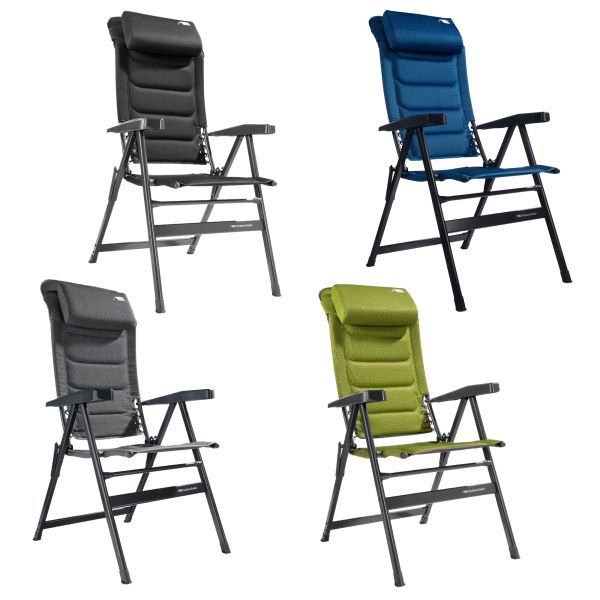 Scaun de camping HighQ Comfortable Frankana, aluminiu, sarcină max. 140 kg - CampShop.ro