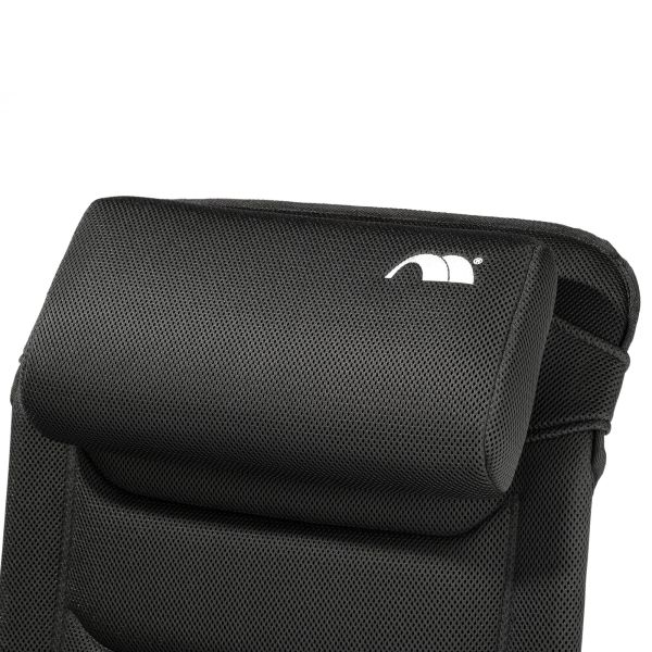 Scaun de camping HighQ Comfortable XL Frankana, aluminiu, sarcină max. 170 kg, negru - CampShop.ro