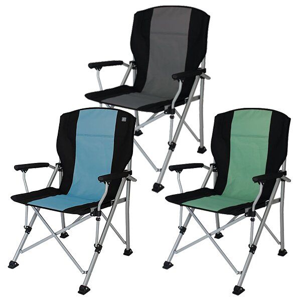 Scaun pliabil Caldaro, albastru EUROTRAIL - CampShop.ro