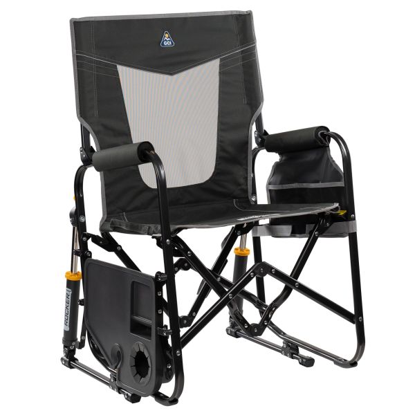 Scaun tip balansoar cu masa Stowaway Rocker™ , antracit, GCIOUTDOOR - CampShop.ro