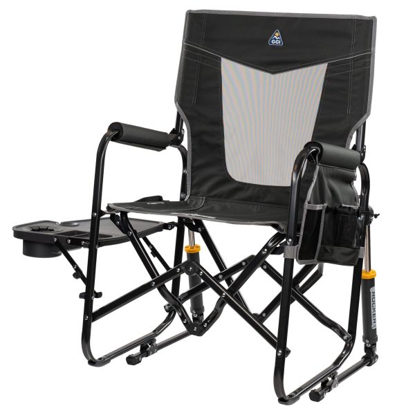 Scaun tip balansoar cu masa Stowaway Rocker™ , antracit, GCIOUTDOOR - CampShop.ro