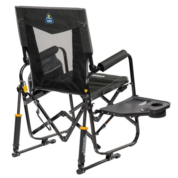 Scaun tip balansoar cu masa Stowaway Rocker™ , antracit, GCIOUTDOOR - CampShop.ro
