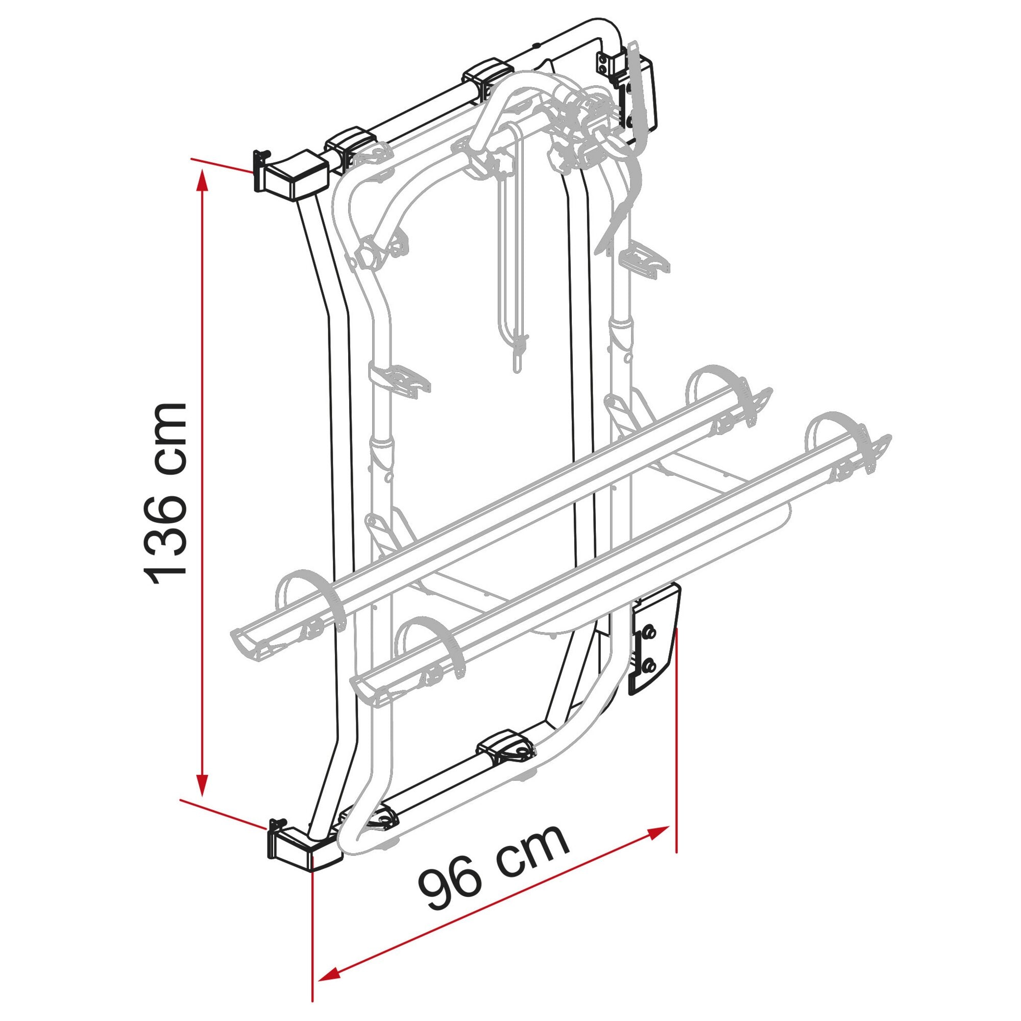 Set de instalare pentru suportul FIAMMA Carry Bike Frame pt. Fiat Ducato X250/X290 - CampShop.ro