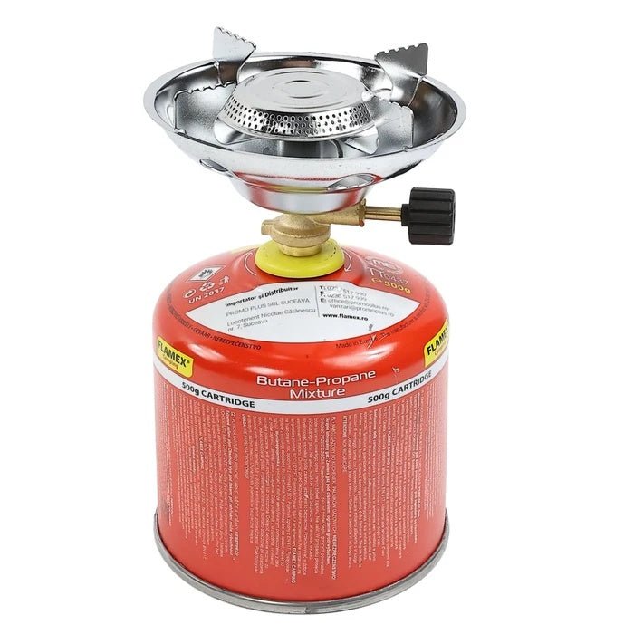Set Miniaragaz camping cu Arzător Flamex 300S + butelie gaz 500g - CampShop.ro