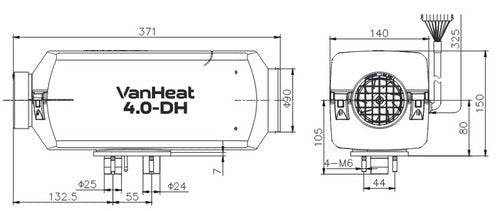 Sistem de încalzire a aerului Carbest VanHeat 4.0 - DH - 4 kW - CampShop.ro