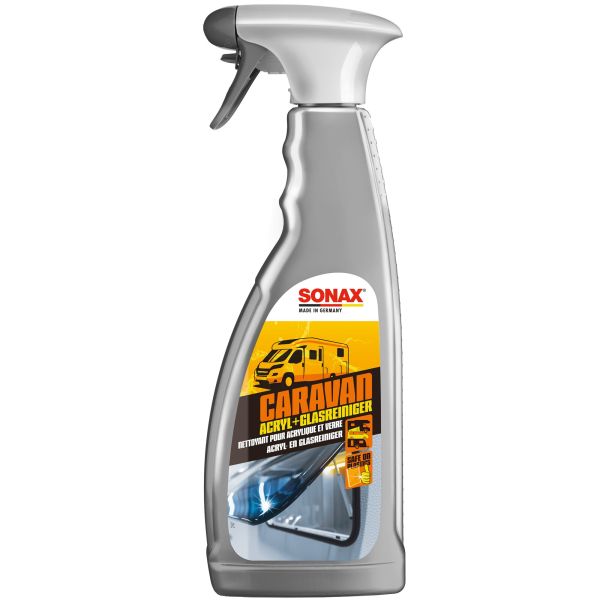 Solutie curatare geamuri rulota, acrilice sau plexiglas, CARAVAN Acrylic and Glass Cleaner, Sonax - CampShop.ro