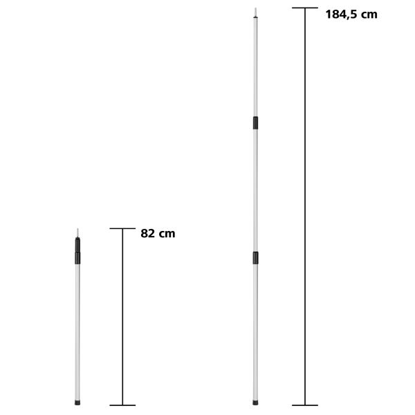 Stâlp telescopic din aluminiu 80 - 180 cm, set de 2 - CampShop.ro