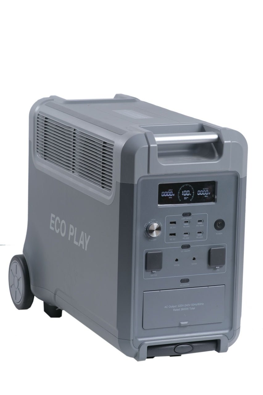 Statie curent portabila ECO PLAY, 3600W (3840 Wh), LiFePO4, model SYD3600 - CampShop.ro