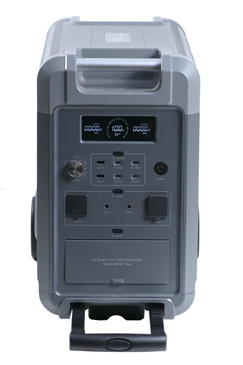 Statie curent portabila ECO PLAY, 3600W (3840 Wh), LiFePO4, model SYD3600 - CampShop.ro