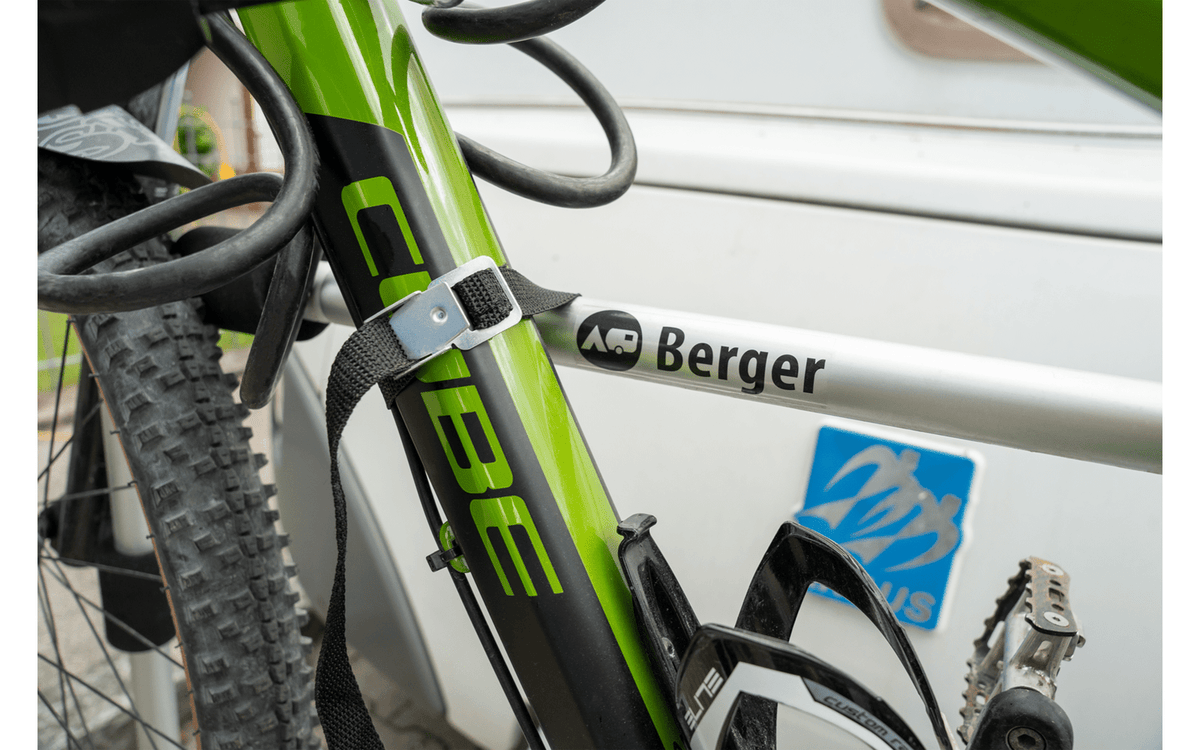 Suport 2 biciclete Berger Super XL pentru protap rulota pentru , potrivit pentru biciclete electrice - CampShop.ro