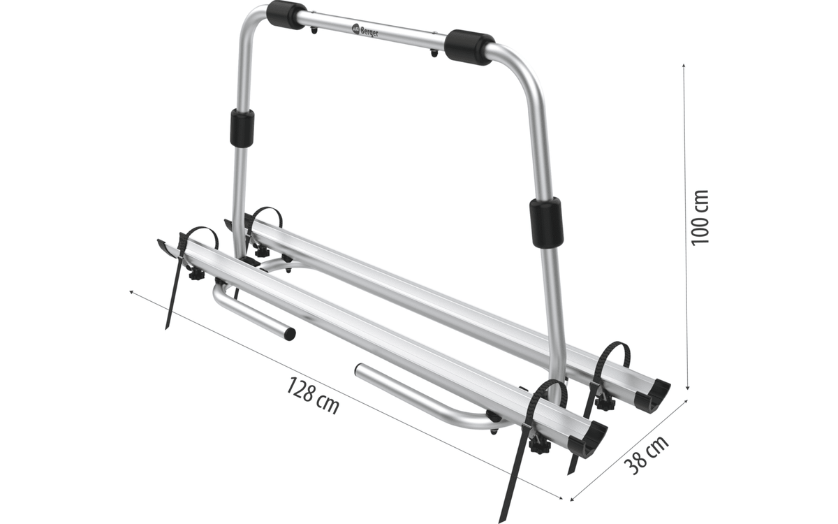 Suport 2 biciclete Berger Super XL pentru protap rulota pentru , potrivit pentru biciclete electrice - CampShop.ro