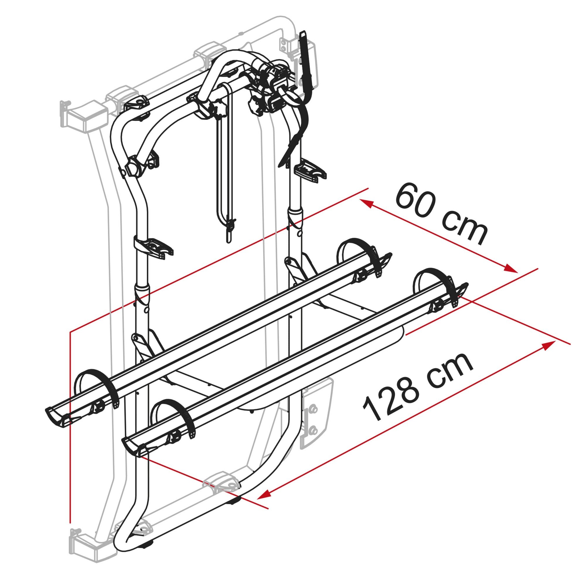 Suport de biciclete FIAMMA Carry - Bike Frame argint - CampShop.ro