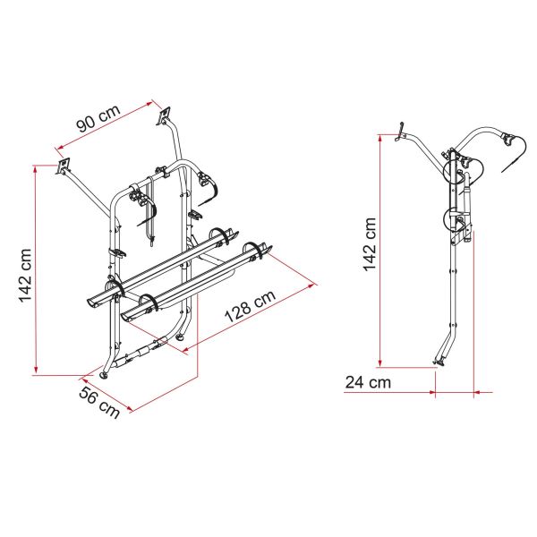 Suport de biciclete FIAMMA Carry Bike pt. VW T6 - CampShop.ro