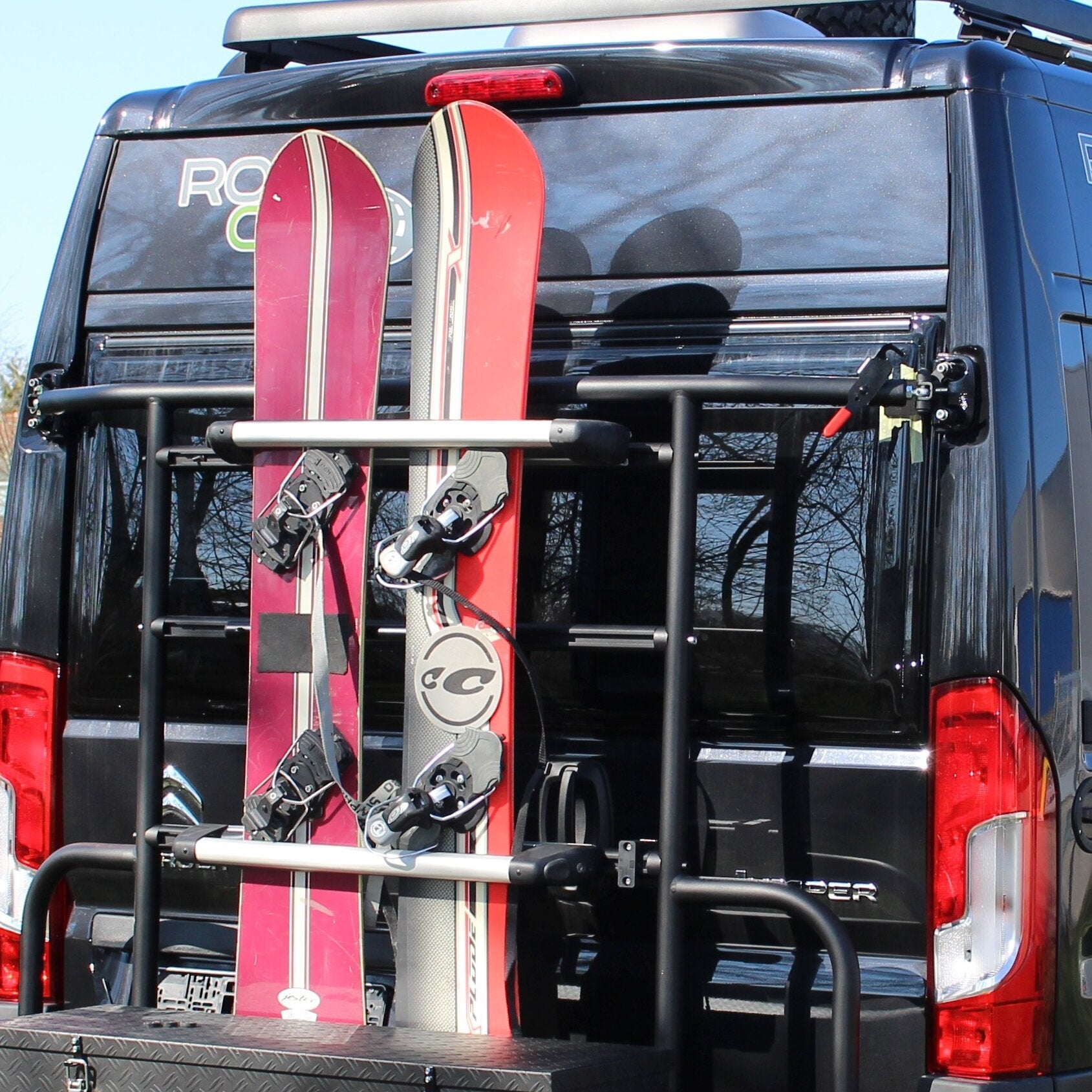 Suport schi/snowboard pentru suportul de biciclete EuroCarry Adventure Rack - CampShop.ro