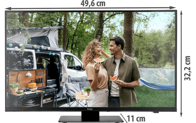 Televizor BERGER Smart TV Advanteq, diagonala de 59.5 cm (22 inch) cu tuner triplu, 12 / 230 V, - CampShop.ro