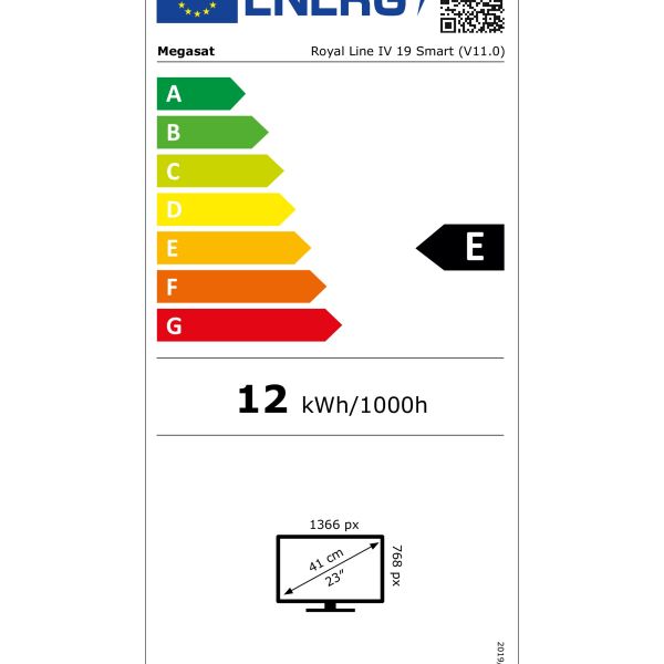 Televizor pentru rulote si autorulote MEGASAT Royal Line IV - 12 / 24 / 230 Volti 19 inch - CampShop.ro