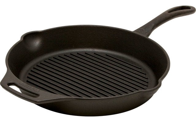 Tigaie grill din fontă Petromax GP35 cu mâner, 35 cm - CampShop.ro