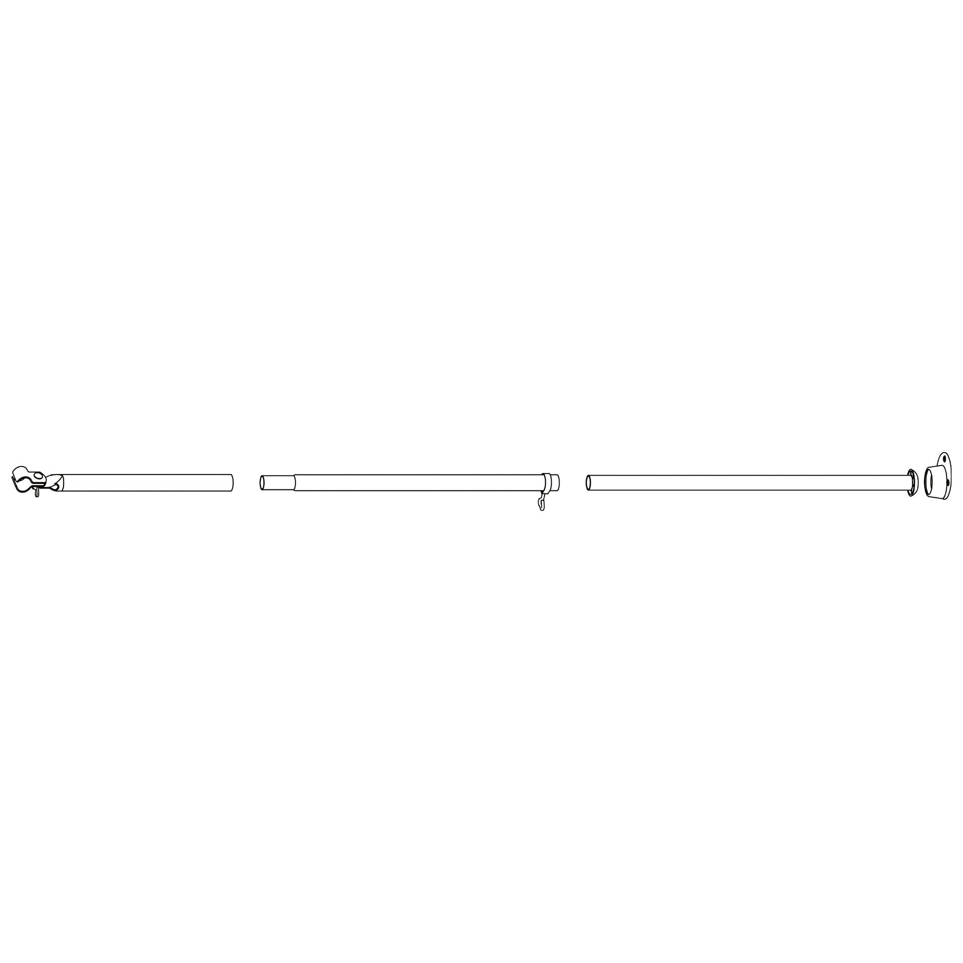 Tija anti - vant, cu bază articulată din oțel de 22 mm, 125 - 205 cm - CampShop.ro