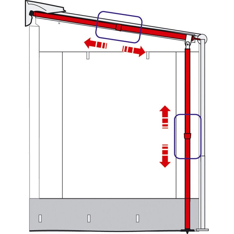 Tija/ Rafter de tensionare pentru marchiza CaravanStore (440 cm și CaravanStore ZIP de la 360 cm) - CampShop.ro