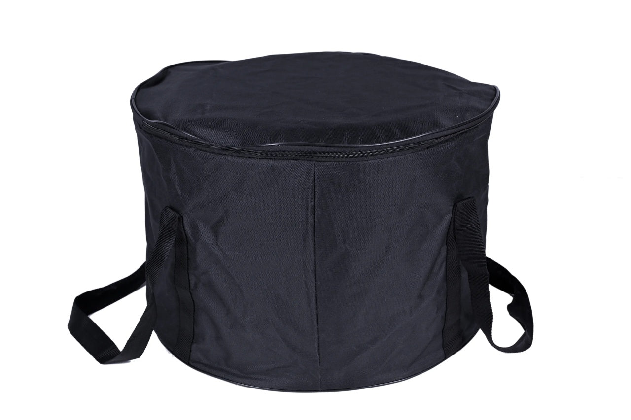 Vatră de foc din Inox 304 cu Stand, Husă de transport si Capac Inox – Ø50 cm - CampShop.ro