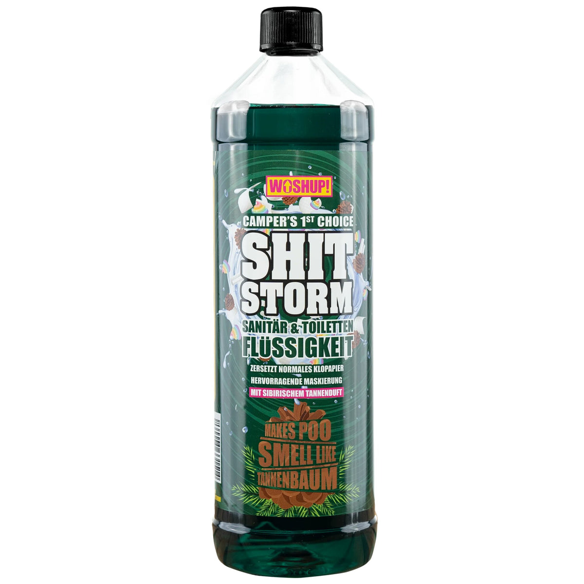 Solutie pentru caseta toaleta Woshup cu miros de brad, 1000 ml