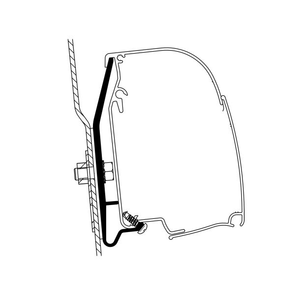 Adaptor pentru montaj marchiza THULE 4200 - Ford Nugget Westfalia cu acoperis inalt - campshop.ro