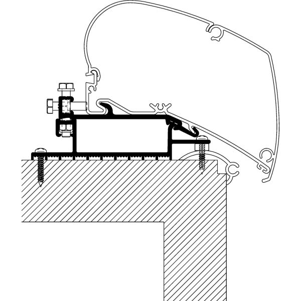 Adaptor pentru montaj marchiza / veranda / copertina Thule Omnistor Seriile 6 si 9 - campshop.ro